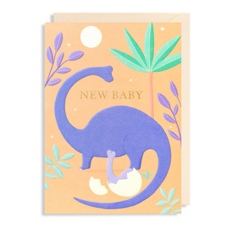 Dinosaur mor med baby - Barselskort & Kuvert - Lagom