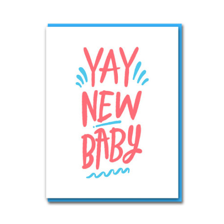 Yay New Baby - Barselskort & kuvert