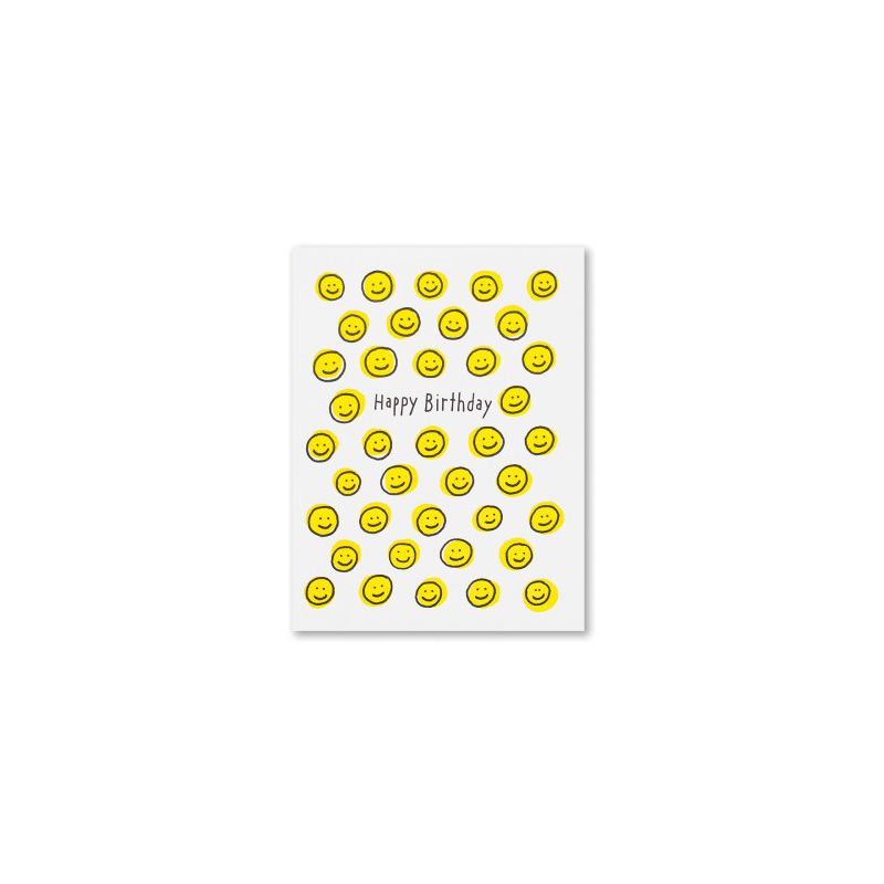 Happy Birthday Smileys - Postkort - Ashkahn