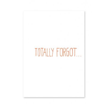 Totally Forgot... - Postkort - Ashkahn