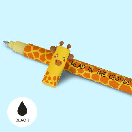 Giraf pen med blæk der kan viskes ud - Sort blæk