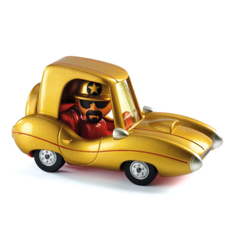 Golden Star - Crazy Motors Bil (3-9 år) - Djeco