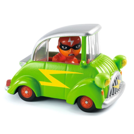 Green Flash - Crazy Motors Bil (3-9 år) - Djeco