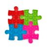 4 stk. Pop It Puslespilsbrikker - Assorterede design