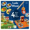 Ludo Wood - 4 klassiske spil (2-4 år) - Djeco