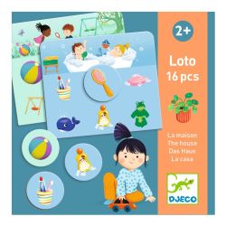 Huset billedlotteri - Klassisk spil (2-4 år) - Djeco