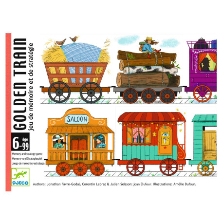 Golden Train - Kortspil (6-99 år) - Djeco