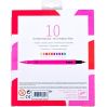 10 pink nuancer - 10 tuscher med dobbelt-tip