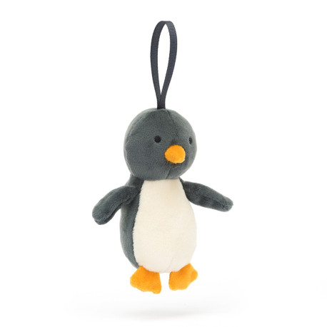 Pingvin - Festive Folly bamse til ophæng 10 cm - Jellycat