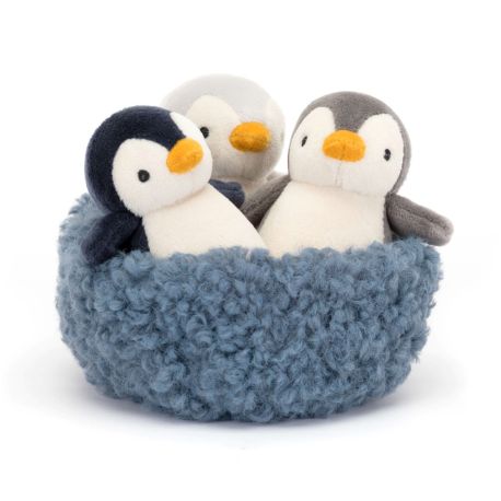 3 pingviner i rede - Nesting bamser 11 cm - Jellycat
