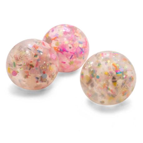 3 stk. Party Squeeze bolde med konfetti - One for Fun
