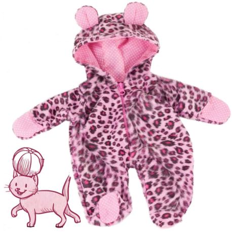 Pink kat heldragt - Tøj til dukke (42-46 cm) - Götz