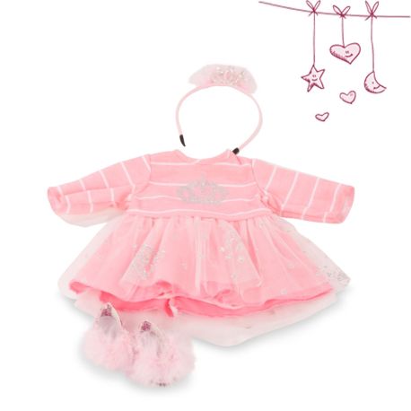 Pink prinsessesæt med sko og hårbøjle - Dukketøj (30-33 cm) - Götz