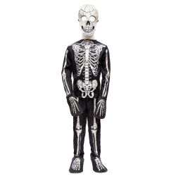 Selvlysende skelet kostume m. maske - Udklædning (3-4 år) - Great Pretenders