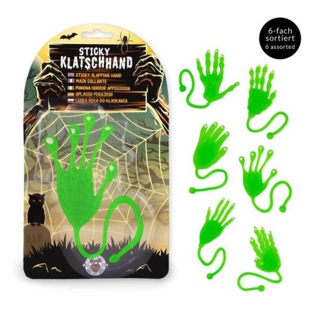 Stor grøn klisterhånd - Assorterede design