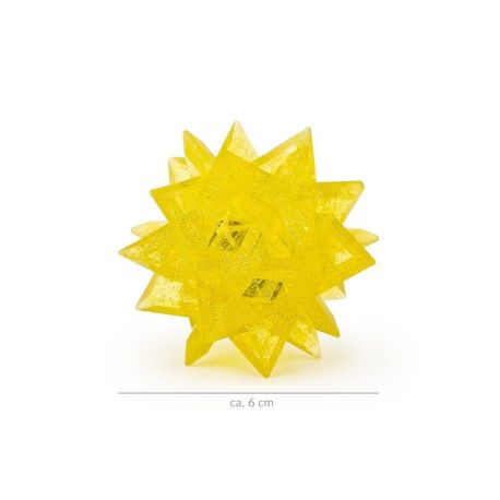 1 stk. Stjerne hoppebold med lys (6 cm)