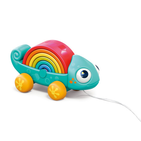 Regnbue kamæleon - Stable & træk-legetøj (18 mdr.-3 år) - Kinder & Kids