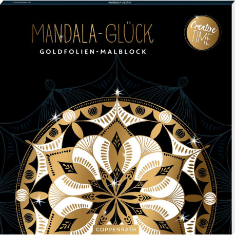 Mandala malebog med guld folie (6-10 år) - Spiegelburg