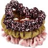 3 stk. scrunchies, guld, lyserød og leopard - Spiegelburg 