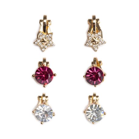 3 sæt Sparkle jul - Øreringe med clips - Great Pretenders