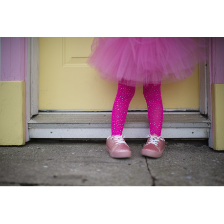 Pink leggings med rhinsten (3-8 år) - Great Pretenders