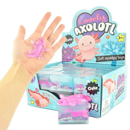 1 stk. Blød squeeze Axolotl - Assorterede farver