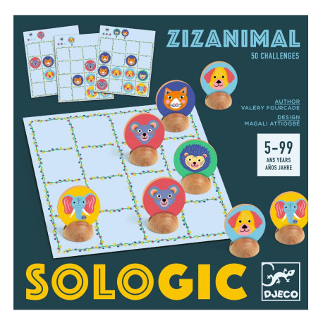 Zizanimal - Hjernevrid med 50 udfordringer (5-99 år) - Djeco