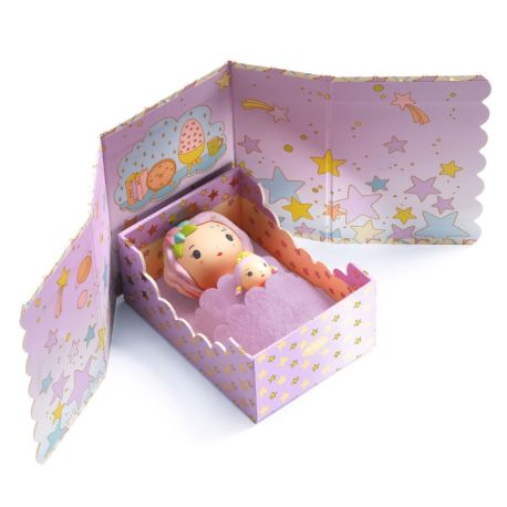Violet med lille seng - Tinyly Figur (4-9 år) - Djeco