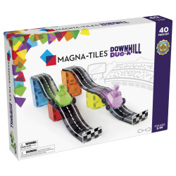 Downhill Duo - Bilbane & biler (40 dele) - Magna-Tiles