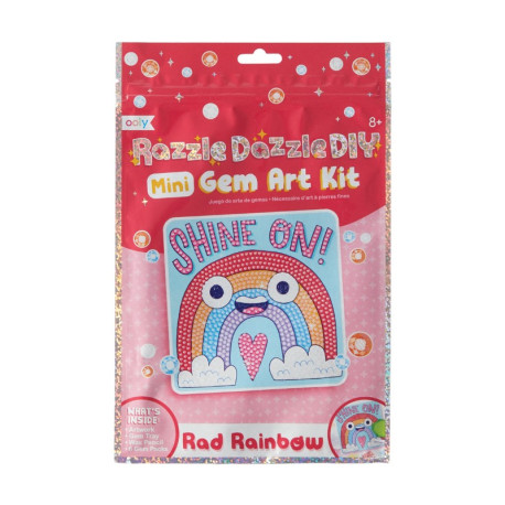 Glad regnbue - Mini dekorér med diamanter (8-14 år) - Ooly