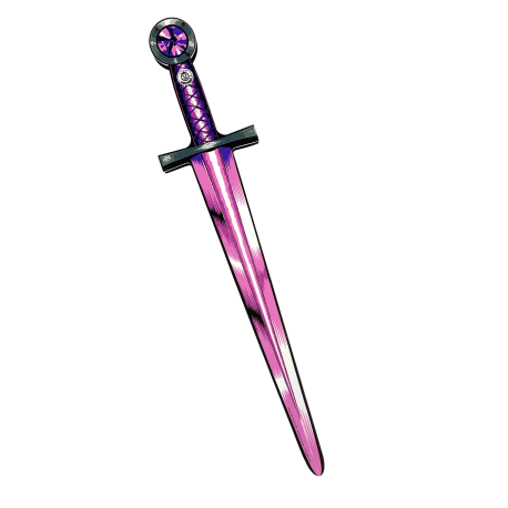 Pink og lilla sværd med lilla sten - EVA-skum - Liontouch