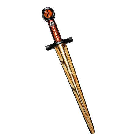Træ og rødt sværd med rød sten - EVA-skum - Liontouch	