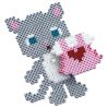 Sød kat - Gaveæske med 2500 midi perler - Hama