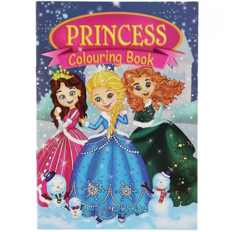 Vinter prinsesser malebog - A4