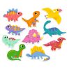 Baby Dinosaurer - 10 puslespil med 2 brikker (2-3 år)
