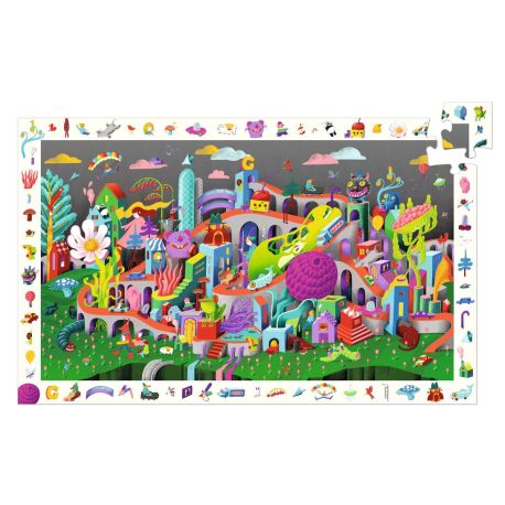 Crazy Town - Observationspuslespil 200 brikker & plakat