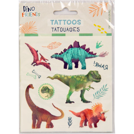 Søde dinosaurer tatoveringer