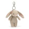 Blossom Beige Bashful kanin - Vedhæng til taske 17 cm