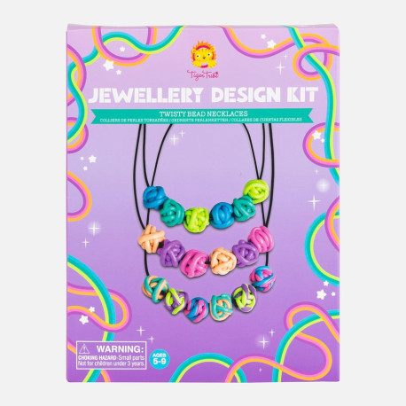Lav halskæder med Snoede Magic Putty Perler - Smykkedesignsæt (5-9 år)