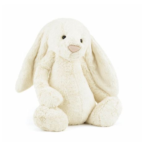 Hvid kanin - Kæmpe bashful bamse 51 cm