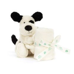 Sort & hvid hund - Bashful nusseklud 34 cm