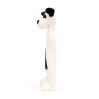 Sort & hvid hund - Bashful flad hyggeklud 27 cm