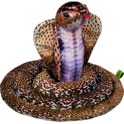 Brun cobra slange - Bamse 200 cm