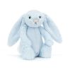 Lyseblå kanin - Mellem bashful bamse - Jellycat