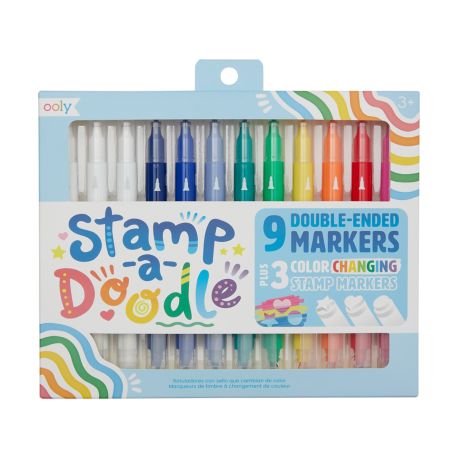 Stamp-A-Dodle - Trylletuscher med dobbelt-tip & stempler