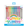 12 Yummy Yummy Gel Pens med glimmer & frugtduft - Ooly