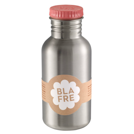 Rosa drikkeflaske i stål (500 ml)