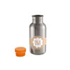 Orange drikkeflaske i stål (500 ml)