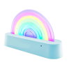 Blå Dancing Rainbow - Lampe der reagerer på musik & lyd