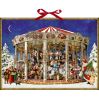Julekarrusellen - Julekalender med glimmer (52x38cm)